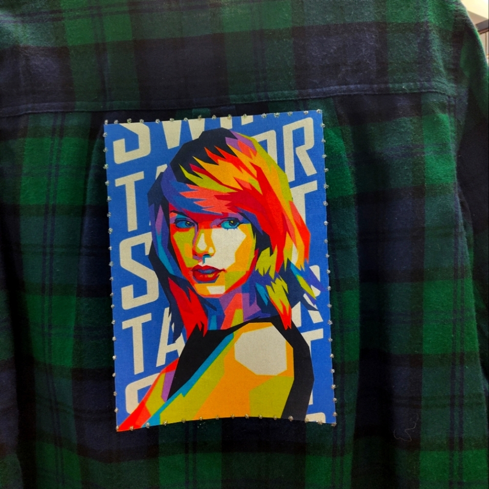 Taylor Swift Upcycled Fleece Old Navy size Med